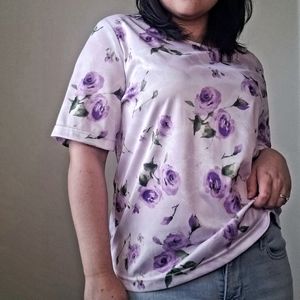 Lilac Floral Tee